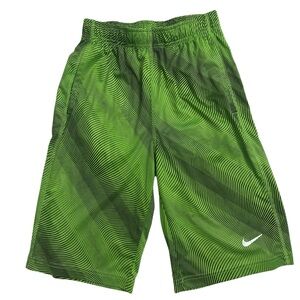 Nike Boys Green Athletic Shorts